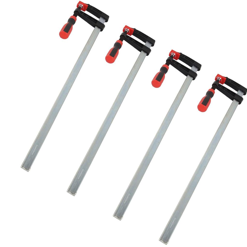 4PCS Woodworking F Clamp Heavy Duty F Clamps Woodworking Bar Clips Quick Slide DIY Hand Tool Kit 80*600mm