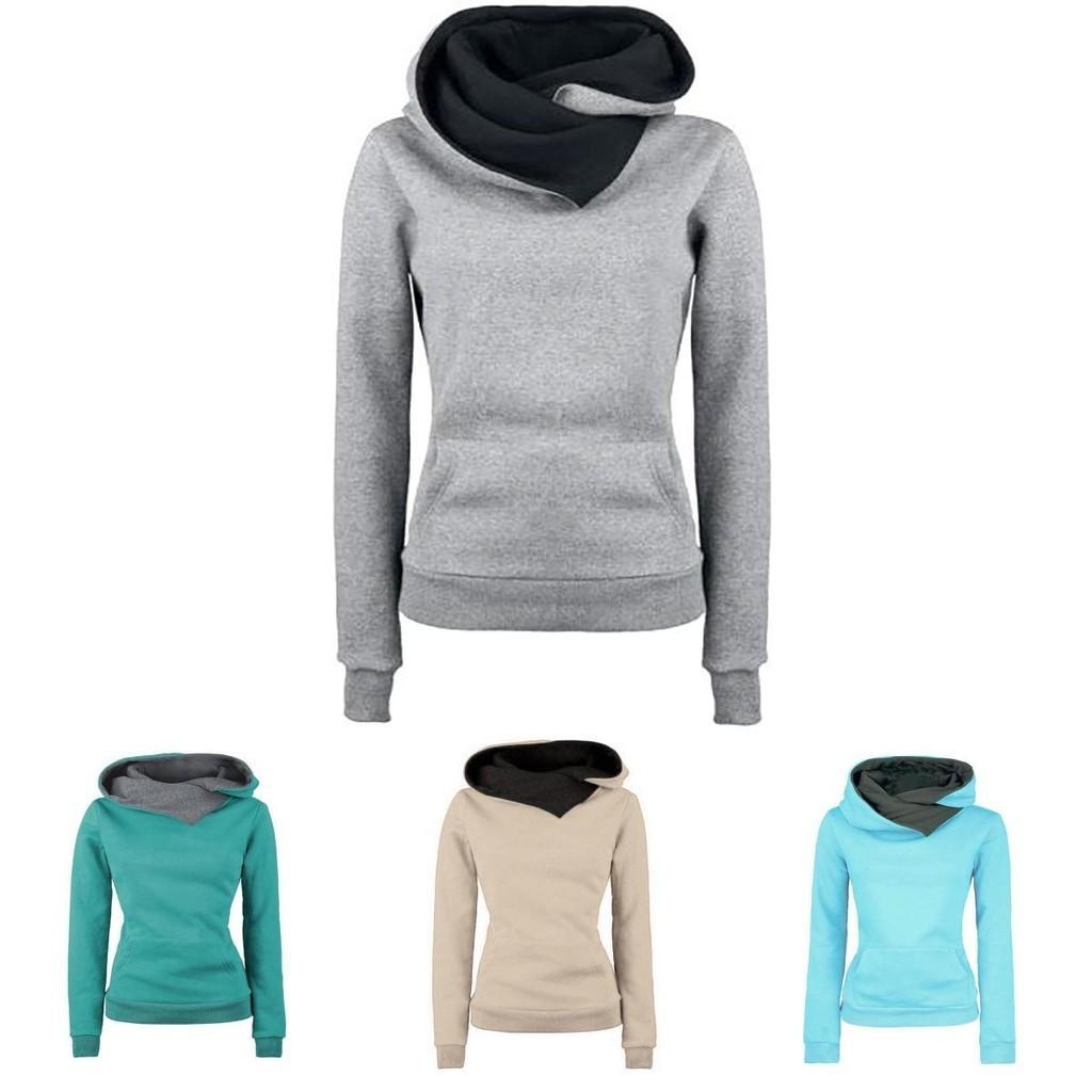 Stylish Women's Hooded Pullover Coat Tops Perfect For Autumn And Winter Seasons