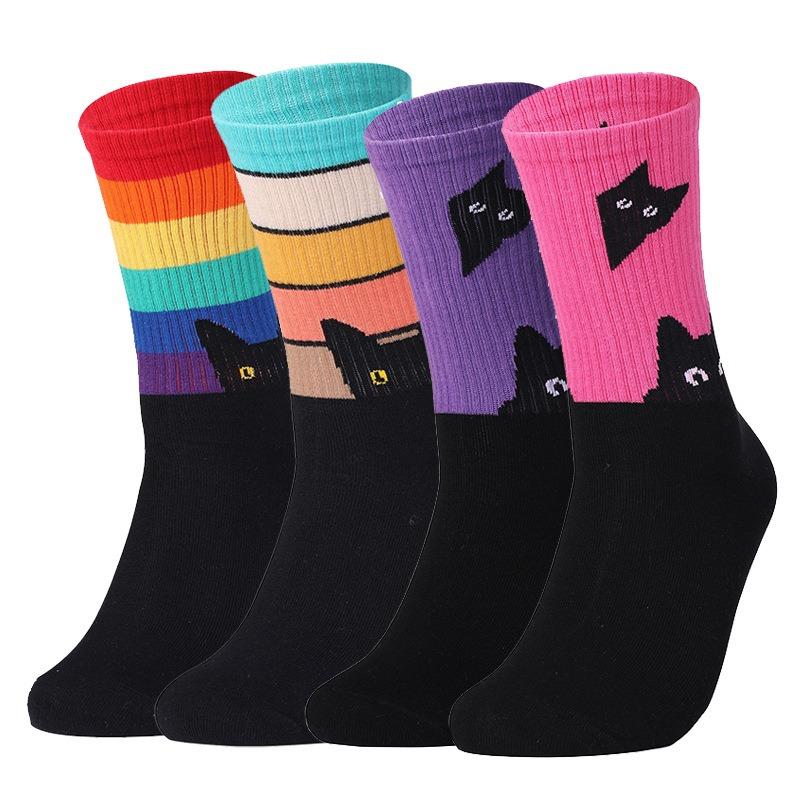 

5 Pairs of Women s Casual Cotton Mid Tube Socks 5 Pairs