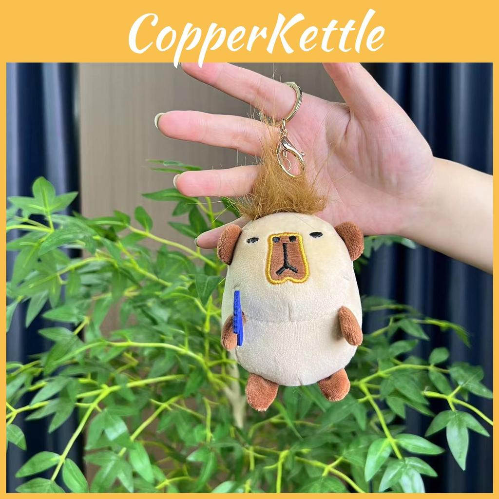 Capybara Quirky Creative Plush Toy Keychain Fun Backpack Decoration Cute Gift