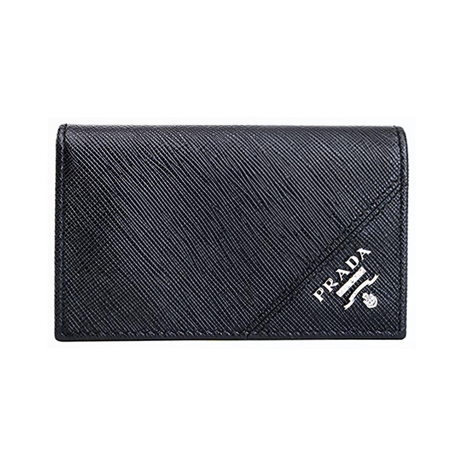 

Prada Short Leather Wallet Card Holder Men Wallets Black 2MC122-QME-F0002 Box(Basic Set+Box)
