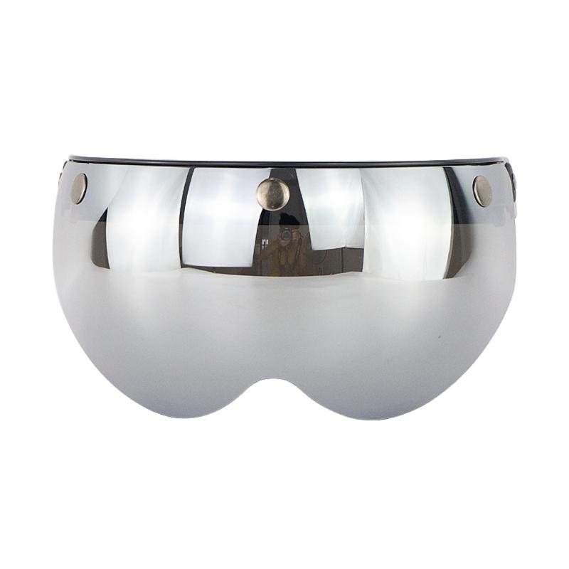 Motorradhelm-Blasenvisier, 3-Druckknopf-Design, hochklappbares, offenes Visierglas, Geschenk für Motocross-Enthusiasten, winddicht