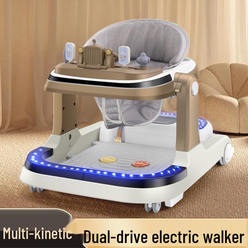 Rechargeable Remote-Controlled Baby Walker Car with Anti-Rollover Safety