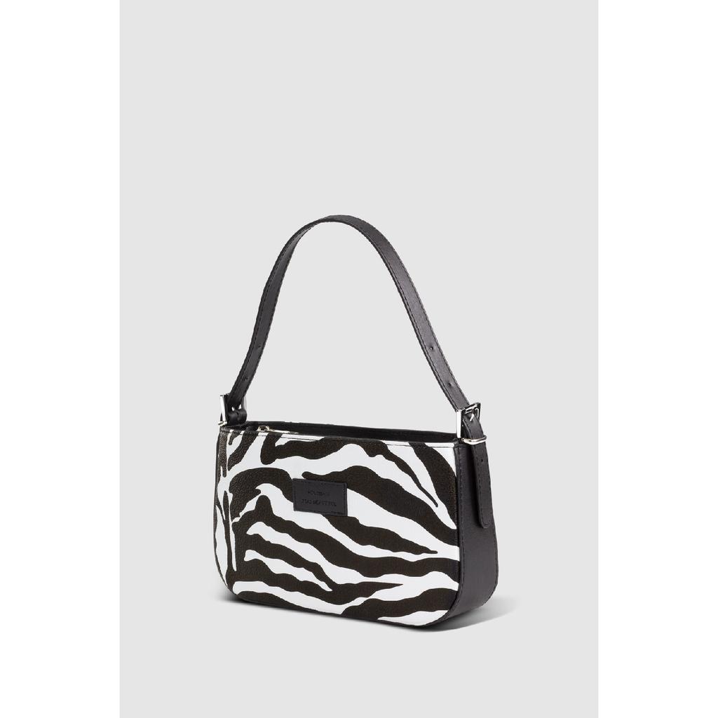 Women's Neon Green Buckle Adjustable Strap Baguette Bag 208