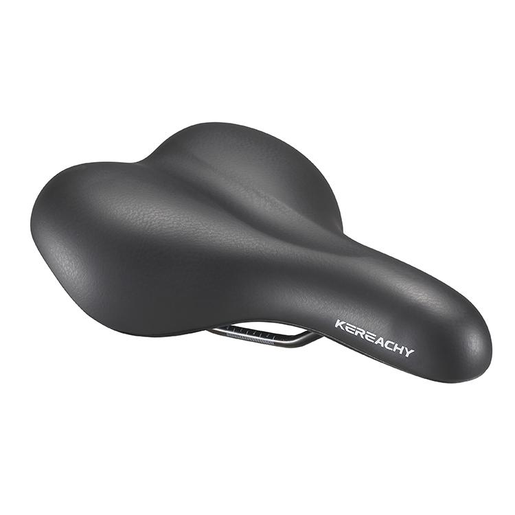 KEREACHY Manufacturer Custom Mountain Bike Seat Cushion Comfortable Electric Bicycle Saddle MTB Bicycle Saddle Vacuum Saddle PVC+PU Foam+PP+Steel Rail