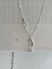 Korean White Copper Plated Seahorse Clavicle Chain Necklace