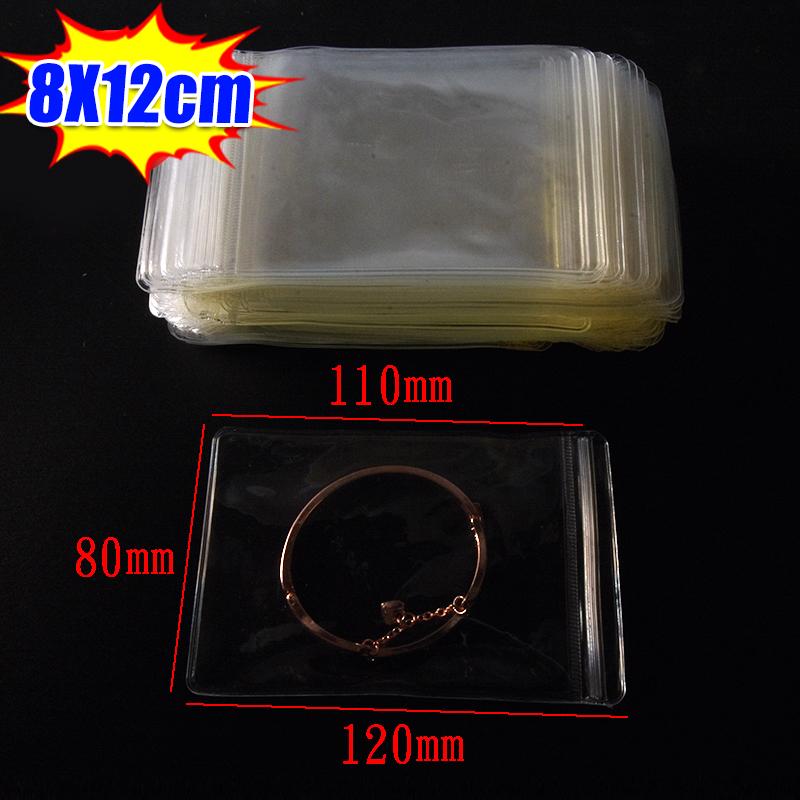 10/100pcs Highly Transparent PVC Stationery Sealed Bags Anti Oxidation Jewelry Bags Self Sealing Bag Zipper Sealed Bag