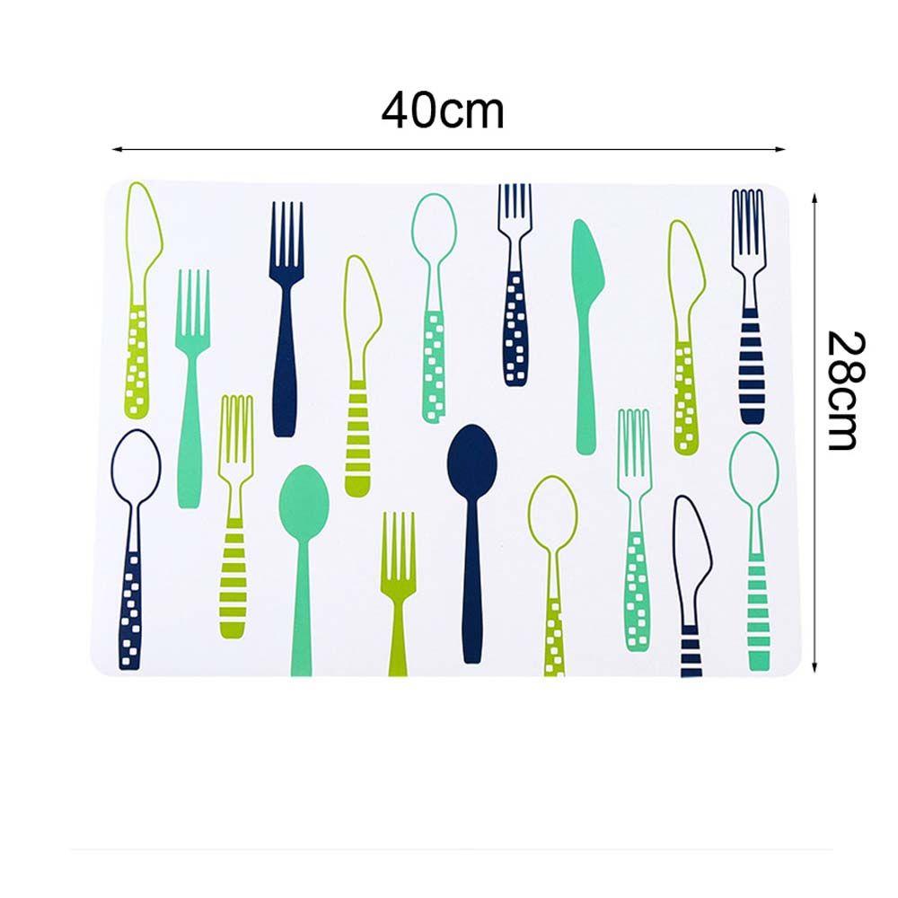 Cartoon 40*28cm Table Decoration Dinner Bowl Kitchen Tableware Table Mat Placemat Disc Pad