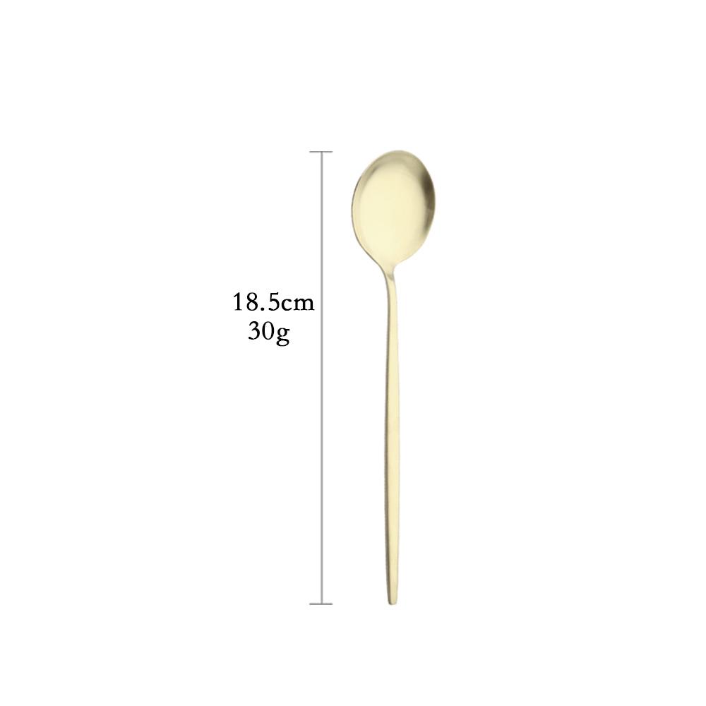 Mattes Champagner Besteckset Edelstahl Geschirr Heim Abendessen Gabel Teelöffel Dessertmesser Küchenbesteckset