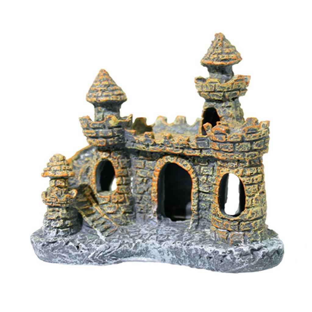 Landscape Artificial Lighthouse Landscape Fish Tanks Castle Decorations for Aquariums Terrarium Shrimp Ornaments