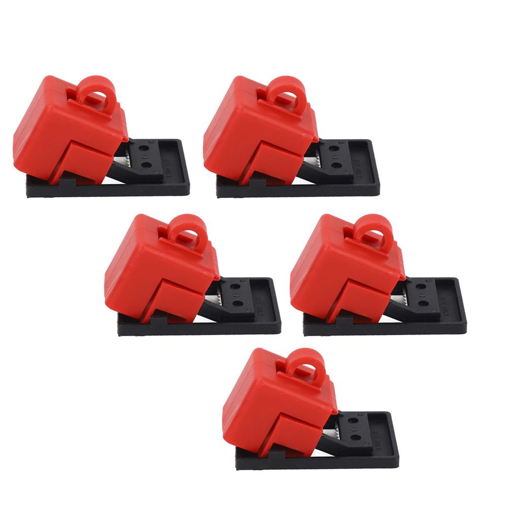 5PCS Circuit Breaker Lockout Device Detachable Cleat Plastic Clamp On Electrical Breaker Lock BD D11
