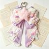 Cute Plush Heart Wings Bow Brooch Badge Handmade Pastel Ribbon Pin With Star Heart Charm Ita Bag Decor Light Sticks Accessories