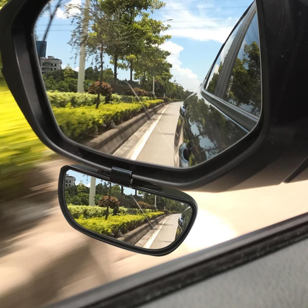 Gerinkoken Car Auxiliary Mirror, Blind Spot Mirror, Reverse Universal Auxiliary Rearview Mirror, Car Exterior