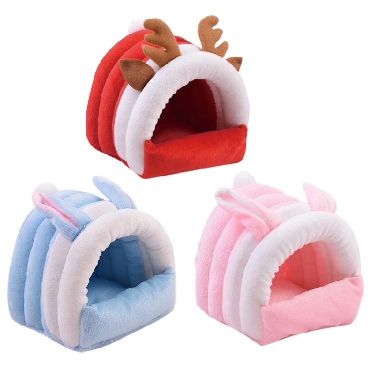 Small Animal Warm House Cozy Cave Hamster Guinea Pig Bed House Cage Accessories