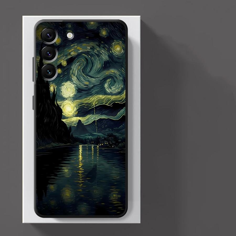 Van Gogh Starry Sky Oil Painting Phone Case for Samsung Galaxy A21s A22 A23 A25 A33 A34 A52s A53 A54 A55 A71 A26 A36 A56 Cover