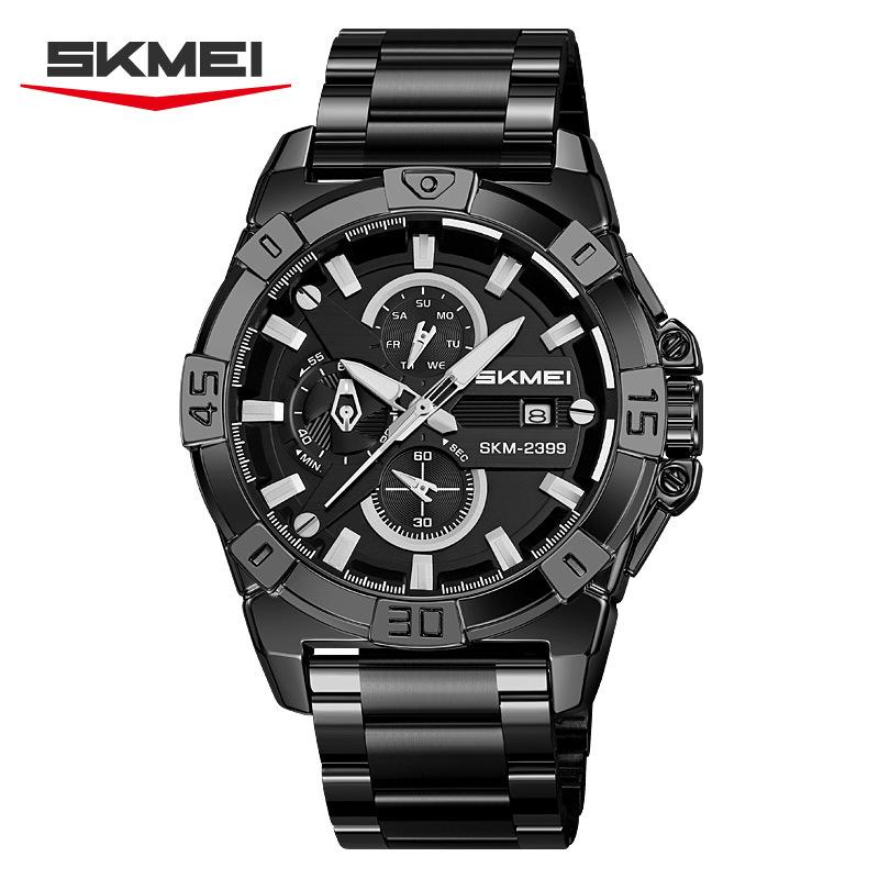 Мужские деловые часы водонепроницаемые высококачественные мужские часы светящиеся хронограф кварцевые часы