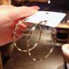 Trendy Gold Color Hoop Earring Women Personality Circle Earring Bridal Jewelry Gift Party Earrings