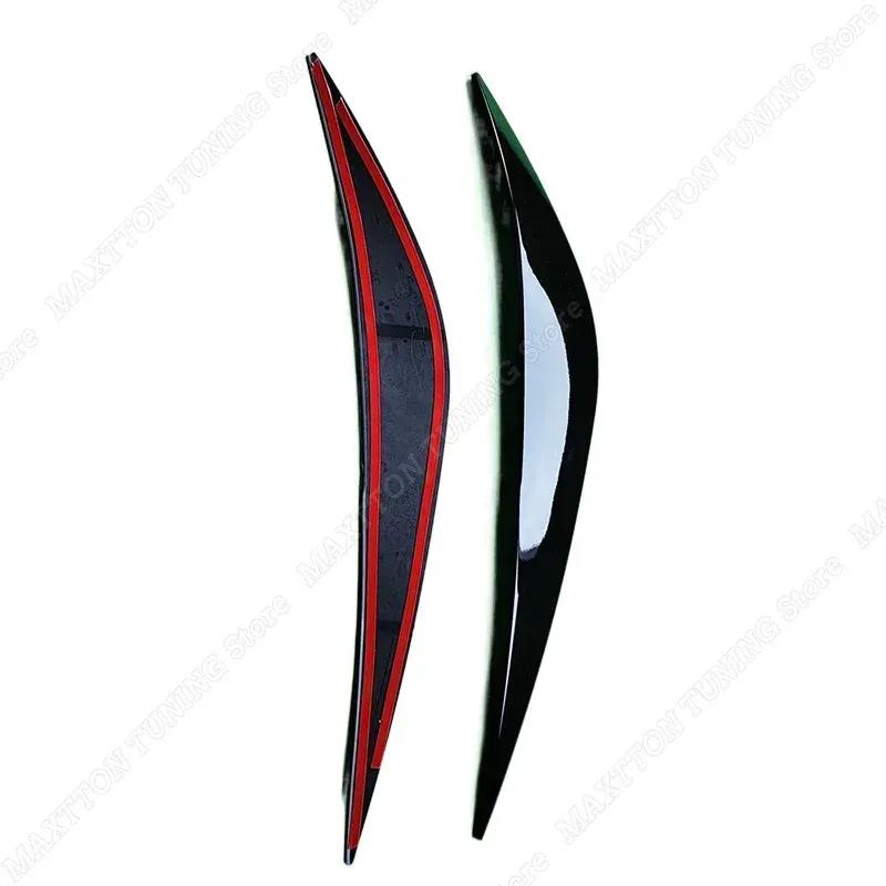 2 Adet Ön Far Kaşları Göz Kapağı Gövde Kitleri ABS Tuning Parlak Siyah/Karbon Görünümlü BMW 1 Serisi F40 Hatchback İçin -+