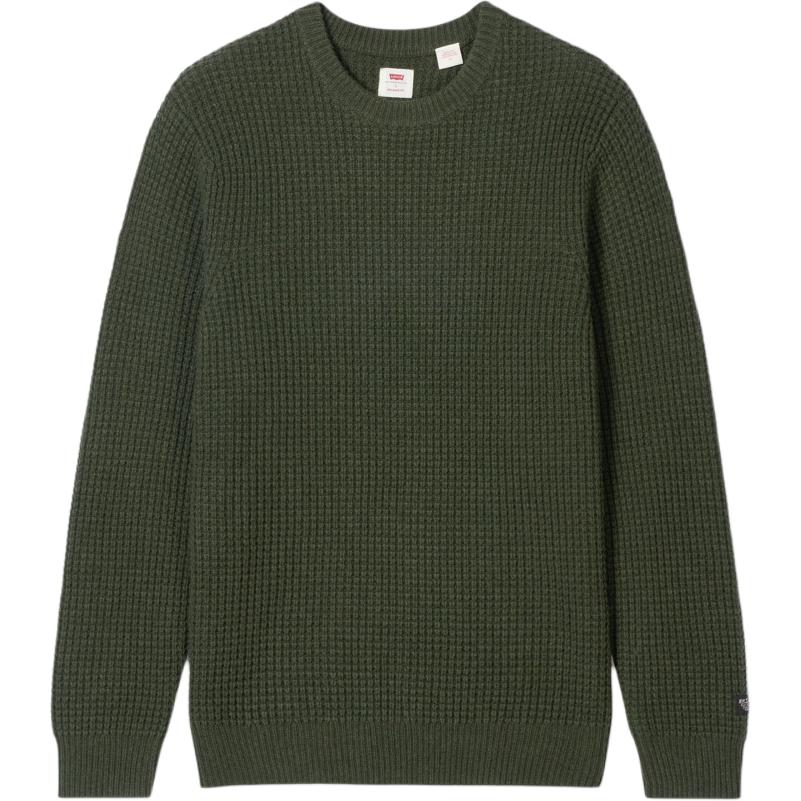 

Levis Повседневный Удобный Однотонный Простой Вязаный Свитер с Круглым Вырезом и Длинными Рукавами Мужской свитер 003B6-0004 S