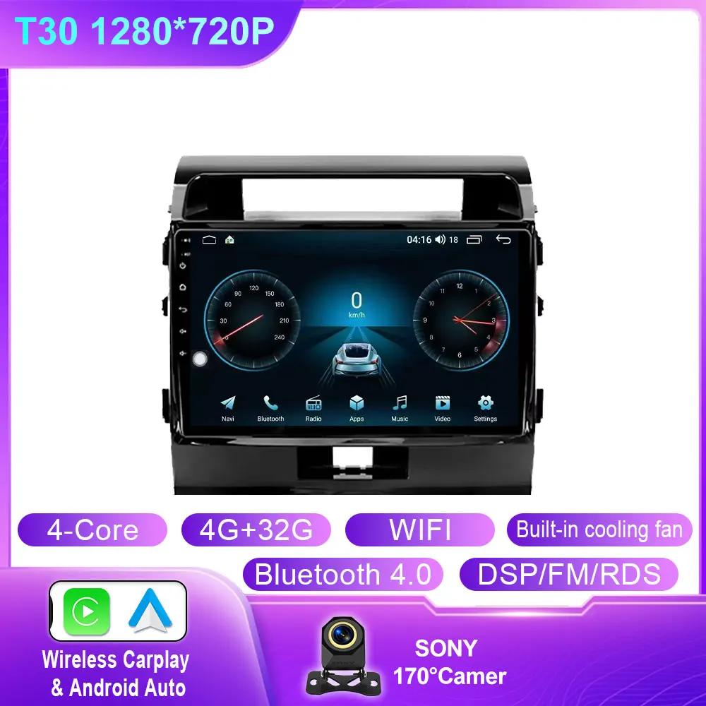 

Для Toyota Land Cruiser 200 2007 - 2015 10,1-дюймовый Android автомобильный радиоприемник мультимедийный плеер навигация GPS беспроводной Carplay DSP Wifi