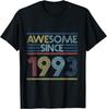 Geschenke für 32-Jährige Vintage 1993 Kassette 32. Geburtstag T-Shirt Druck auf Unisex Streetwear Vintage T-Shirt Camiseta Hombre