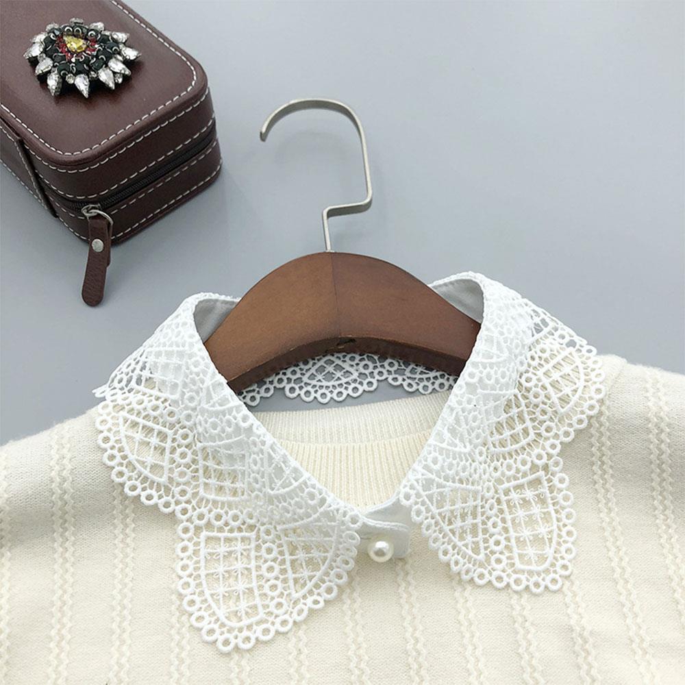 Women's Embroidery Decorative Fake Collar Shawl Wrap Hollow Out Detachable Versatile Collar Fashionable Shawl Shoulder Straps
