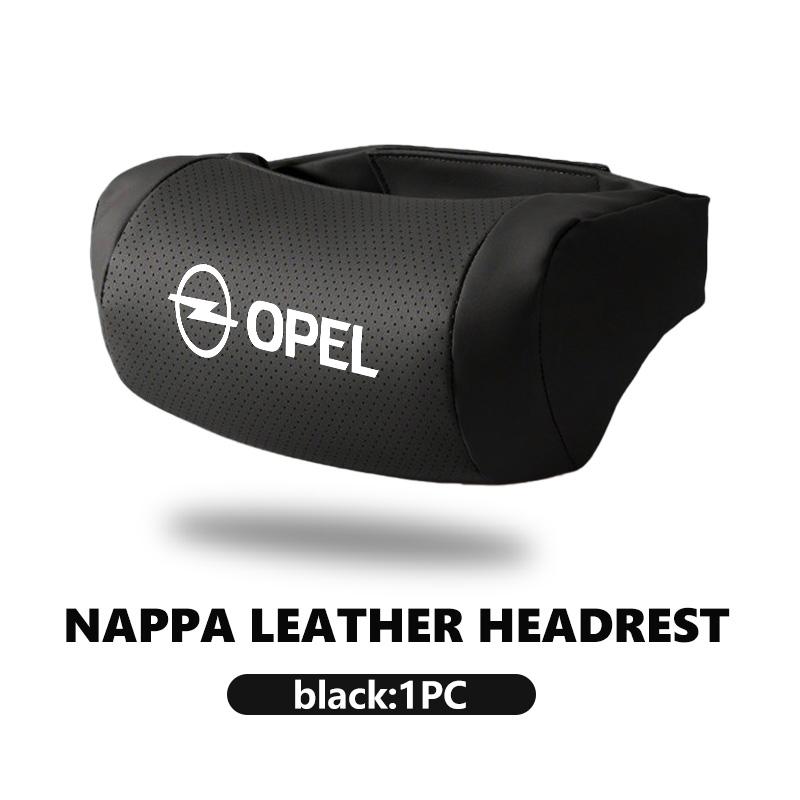 For Opel Car Seat Headrest Leather Neck Pillow Protection Head Support Auto Interior Accessories Corsa Mokka Astra Cascada Adam