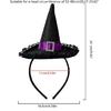 Cute Headband Halloween Specter Sequins Witch Hat Mini Cone Hat Hair Hoop