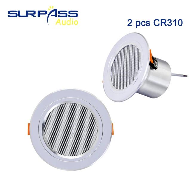 8Ohm 10W Bathroom Ceiling Speaker Background Music System Moisture-proof Aluminum Can Fashion In-ceiling Speaker Sound Quality 5