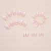 Nude Pink Ice Transparent Gradient Temperament Removable Manicure 24 Pieces Press On Nails