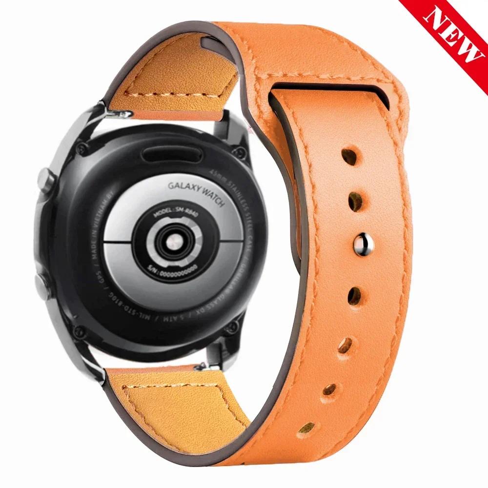 Lederarmband Für Samsung Galaxy Watch 7/6/5/pro/4/Classic/Active 2 20mm 22mm Armband Amazfit GTS/GTR 4/3/2 mini bip-lite Band