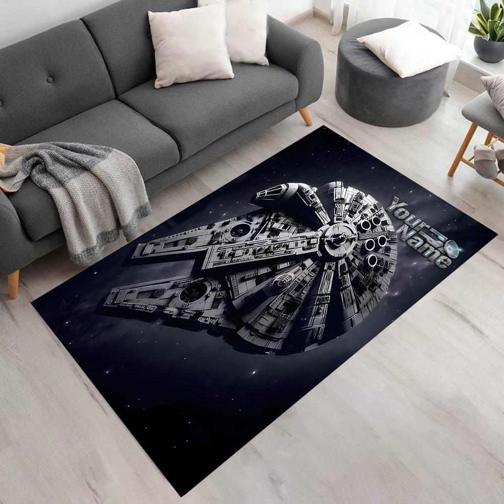 Star Wars Personalized Name Carpet Perfect for Outdoor Foyer Dining Room Decorate room Antislip Carpet Decorate Offices Birthday/Christmas Gift