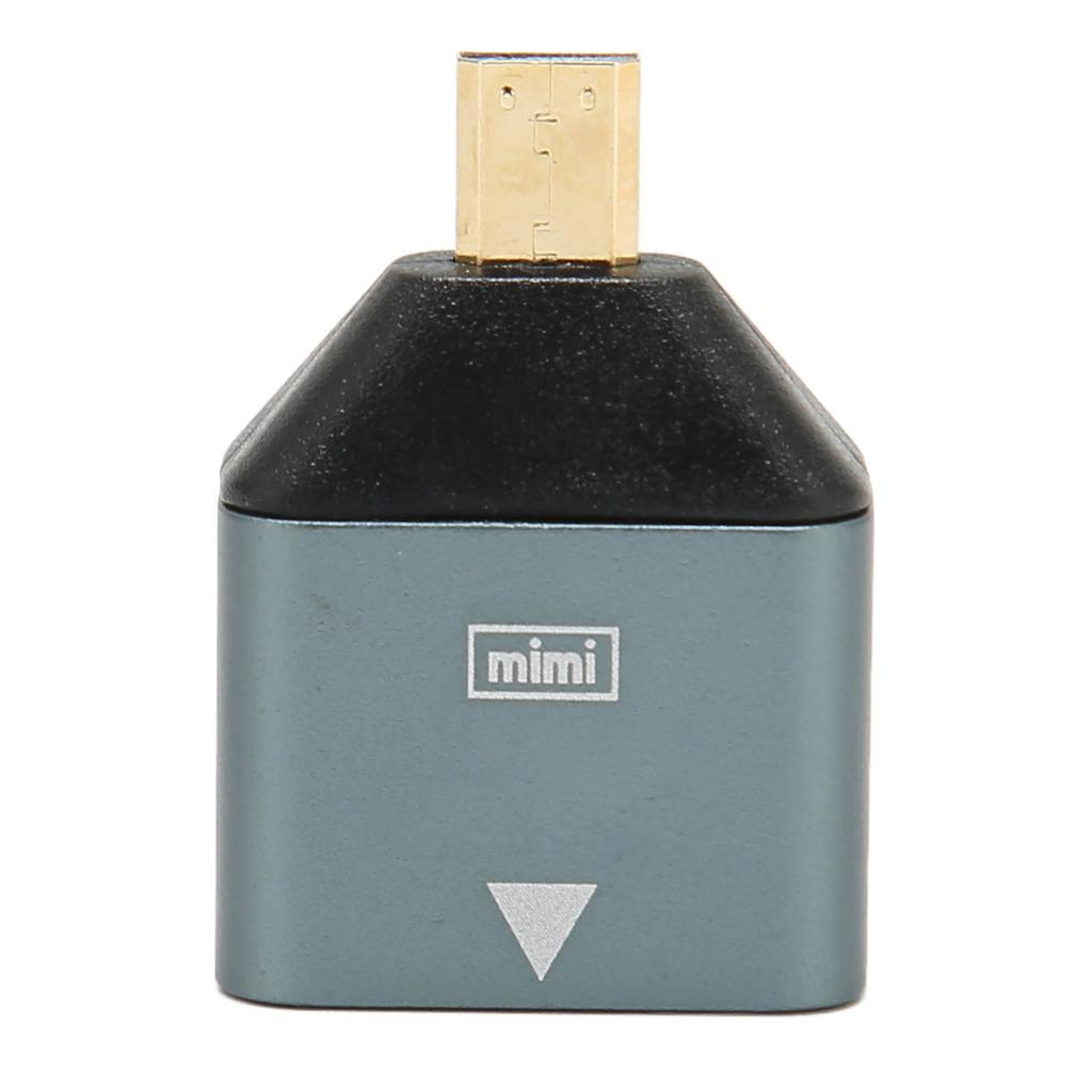 HD Female to Micro HD Adapter Aluminum Alloy Plug and Play 4K Supported Micro HD to HD Converter for Laptop Desktop
