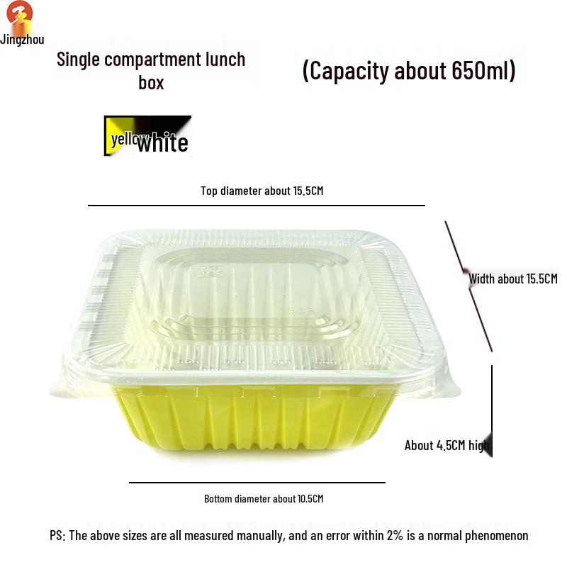 Jingzhou Disposable Food Takeaway Containers with Lids