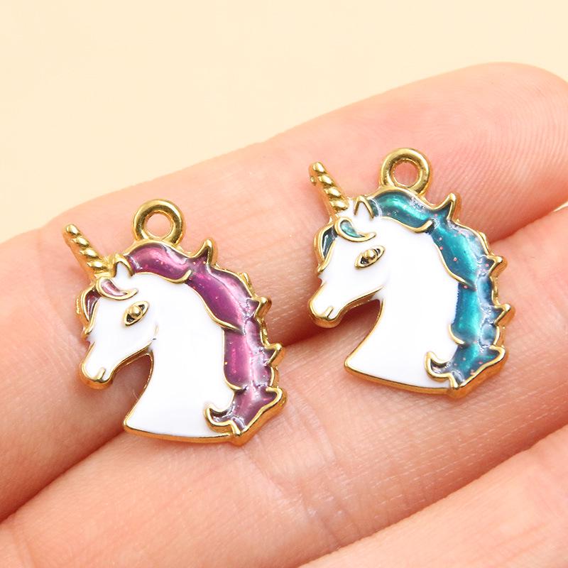 18K Gold Plated Animal Pendants: Giraffe, Duck, Elephant Jewelry for DIY Bracelets & Necklaces