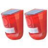Solar Powered Warning Crime Automatic Motion 110dB LED Security Tea Parking Lot Light, Outdoor, Prevention, Anti-Theft, Lighting, Sensor, Siren,
