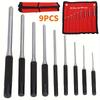 9pcs High-Speed Steel Roll Pin Punch Set, 1/16"-5/16" Sizes - Durable, Comfort Grip, Versatile for Automotive, Watches, Jewelry Crafting