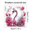 Pink Swan Decals Self Adhesive Toilet Lid Sticker Bathroom Decoration Water Tank Cover Decor