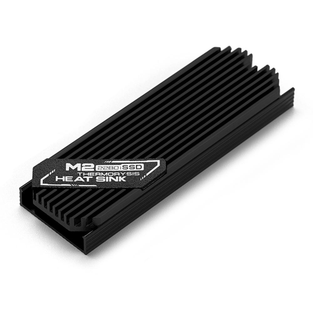 

FinalCool M.2 SSD NVMe Heat Sink M2 2280 Solid State Hard Disk Heatsink Radiator Aluminum Alfal Radiator with Thermal Pad for Desktop PC