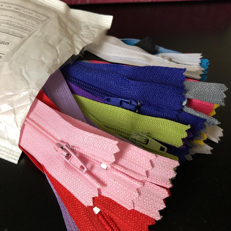 10pcs Nylon Coil Zipper 4"-24" (10 cm-60 cm) for Tailor Crafts, Sewing Clothes Zipper (20 Colors) Sewing Accessories