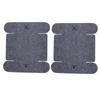 2 Pcs Desktop Storage Felt Box Foldable Felt Storage Basket Makeup Organizing Basket for Home