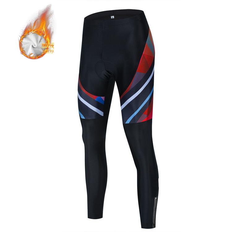 2026 Autumn and Winter Breathable and Warm Bicycle Long-sleeved Fleece Cycling Suit Trousers