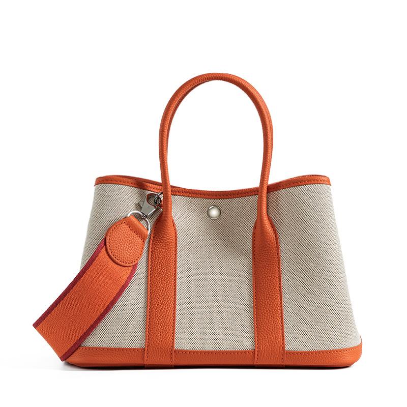 Niche women`s leather handbag, first-layer cowhide