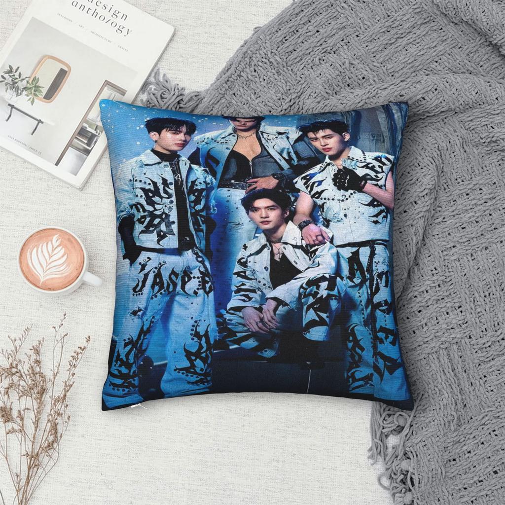 JASP.ER Group Pillow Cover Comfy Cushion Cover Funny Pillow Case For Office Car Home Decor