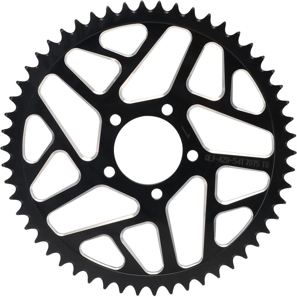 Black Aluminum Alloy 54T Sprocket For Surron Light Bee S/X Electric Dirt Bike