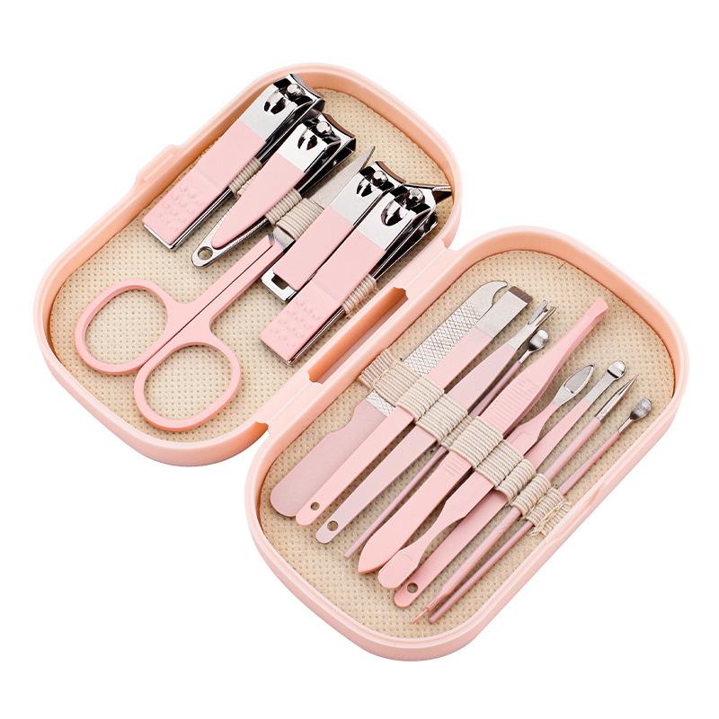 

14pcs Stainless Steel Nail & Foot Care Kit with Cuticle Nipper, Portable Boxed Set Stainless Steel Manicure Tools Nail Clipper