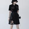 Women's Elastic Waist Short Flower Mesh Skirts Fashion Streetwear A Line Mini Skirt