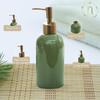 Ceramic Liquid Soap Dispenser for Bathroom (420 Ml) - Handwash Dispneser Bottle with Pump for Kitchen - Liquid Soap Dispenser for Wash Basin