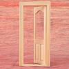 Mini Simulation Wooden DIY Door Furniture for 1:12 Doll House Accessory