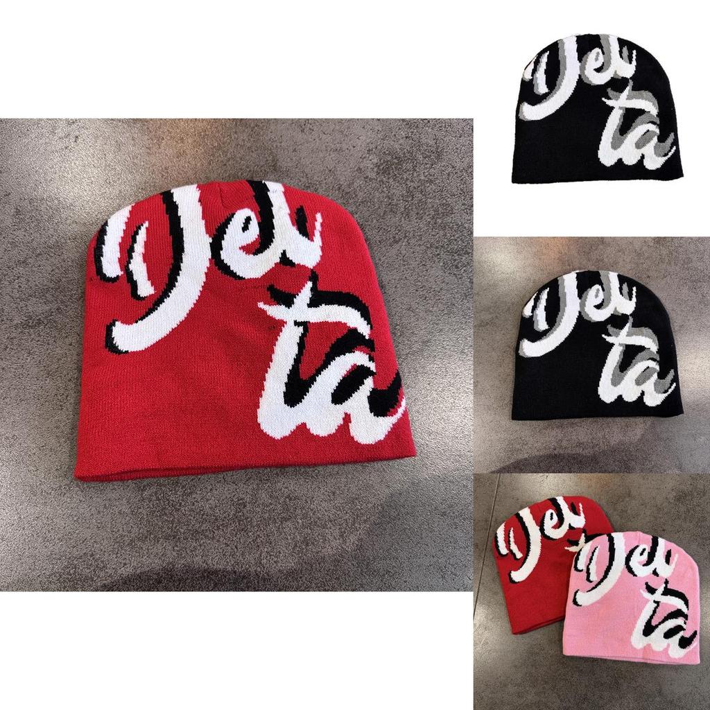 Autumn Winter Personalized Letter Knit Cap With Acrylic Material For Casual Fashion And Daily Use